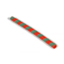 Long decorative wafer rolls Orange Kiwi — long green and red wafer roll