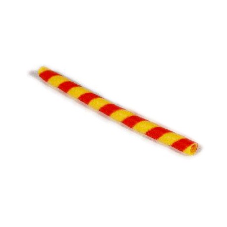 Cigarros decorativos longos Banana Laranja — wafer longo amarelo e vermelho