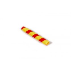 Short decorative wafer rolls Banana Strawberry — pink and yellow wafer roll