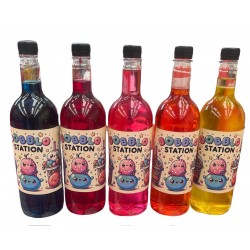 Sciroppo Mirtillo per Bubble Tea 1,3 kg Bigatton — linea bottiglie sciroppo vista frontale  