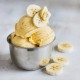 Pasta aromatizante Banofi Bigatton — gelado Banofi na taça com pedaços de banana