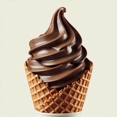 Soft Cioccolato 500 Bigatton — gelato soft al cioccolato in cono