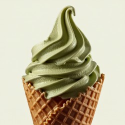 Soft Pistache 500 Bigatton — glace soft pistache en cornet