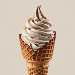 Soft Café 500 Bigatton — glace soft café en cornet