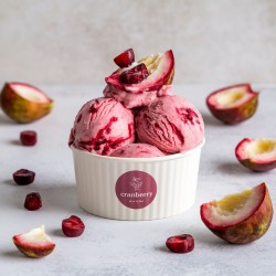 Cranberry-Aromapaste Bigatton - Cranberryeis im Becher
