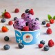Pâte aromatisante Fruits des Bois Bigatton - glace aux fruits des bois en coupe avec fruits des bois