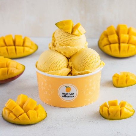 Pasta aromatizzante Mango 3 kg Bigatton — gelato al mango in coppetta