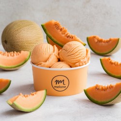 Pasta aromatizzante Melone 1,4 kg Bigatton — gelato al melone in coppetta