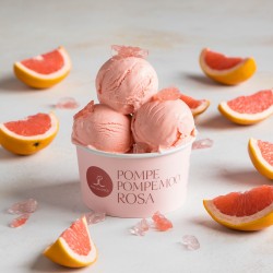 Pâte aromatisante Pamplemousse Rose Bigatton - présentation de glace en coupe