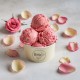 Pâte aromatisante Rose Bigatton - glace à la rose avec pétales de rose
