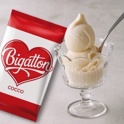 PRONTO ICE COCCO Bigatton — glace à la noix de coco en coupelle avec emballage