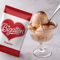 Pronto Ice Tiramisù Bigatton — glace au tiramisu en coupe en verre avec emballage