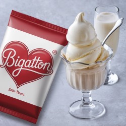 Pronto Ice Latte Panna Bigatton — glace au lait et à la crème en coupe en verre avec emballage