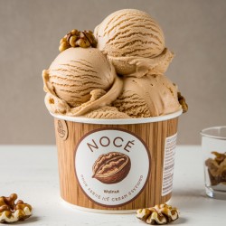 Pâte Noix Bigatton — glace à la noix en coupe avec noix