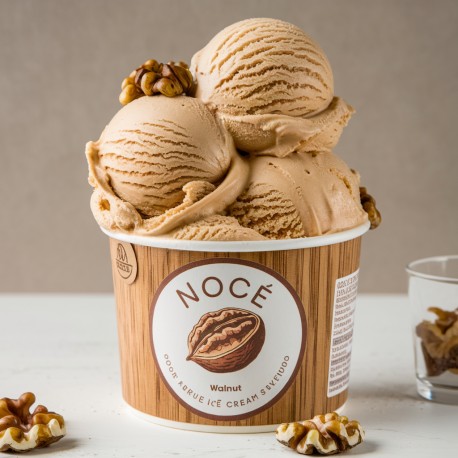Pâte Noix Bigatton — glace à la noix en coupe avec noix