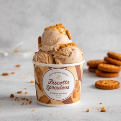 Pasta aromatizzante biscotto Speculoos Bigatton — gelato in coppetta con biscotti (1,4 kg)