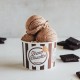 PastaPasta Choco Biscotto Bigatton — presentazione gelato in coppettaChoco Biscotto Bigatton — confezione vaso da 3 kg vista fro