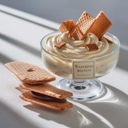 Variegato Waferino Bianco Bigatton — en copa con barquillo