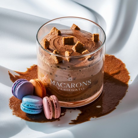 Variegato Macarons Bigatton — en coupe avec macarons