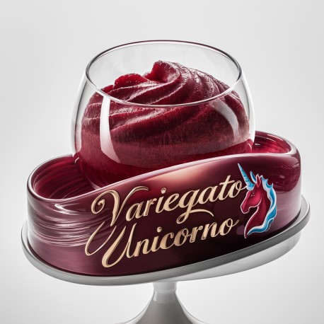 Bigatton Unicorn variegate — presentation in cup