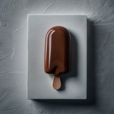 Bigatton Bittere Stracciatella Überzug — Eis am Stiel
