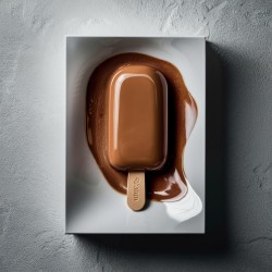Cobertura Stracciatella Bigatton — helado en palo