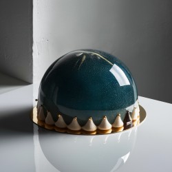 Brillant Verde Bigatton — presentazione su dessert