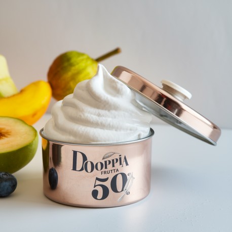 Base gelato Doppia Frutta 50 – presentazione del gelato alla frutta montato – Bigatton