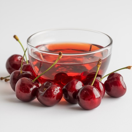 Jarabe Maraschino Bigatton — presentación en cuenco con cerezas marascas