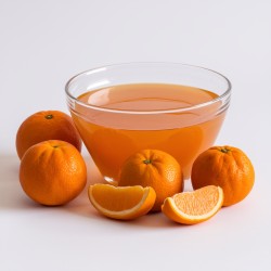 Xarope de Tangerina Bigatton — apresentação em tigela com tangerinas
