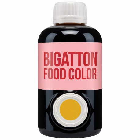 Colorant Jaune Liquide Bigatton 1 kg — conditionnement en bouteille
