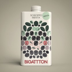 Bigatton Mint Syrup — 7 kg jerrycan packaging