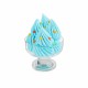 Présentation de glace bleue en coupe en verre – Bigatton
