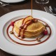 Caramel Topping 8N Bigatton — topping poured over crêpe