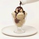 Schokoladen-Topping 6N Bigatton — Topping über Eis gegossen