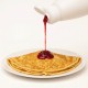 Topping Framboesa 13N Bigatton — topping vertido sobre crepes