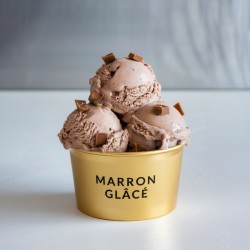 Pasta Marron Glacé Bigatton — Marron-glacé-Eiscreme im Becher