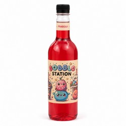 Erdbeer Sirup für Bubble Tea 1.3 kg Bigatton — Produktflaschen Vorderansicht  