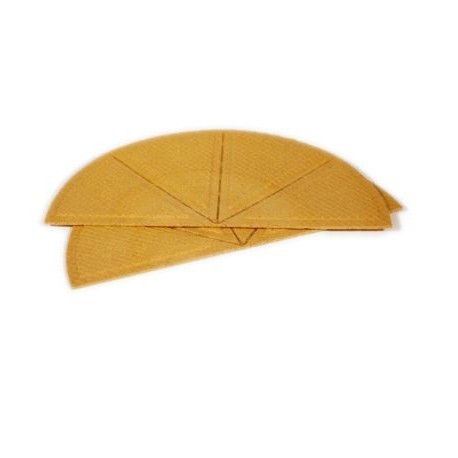Abanico Banana Bigatton — oblea en forma de abanico amarilla