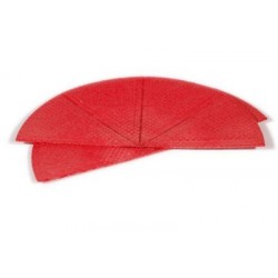 Strawberry Fan Wafer Bigatton — red fan-shaped wafer