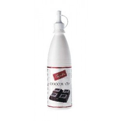 Chocolate Mini Topping 330 g Bigatton — garrafa do produto vista frontal com tampa doseadora  
