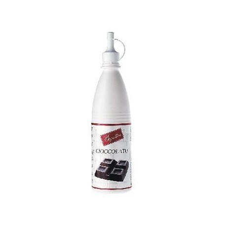 Chocolat Mini Topping 330 g Bigatton — bouteille produit vue de face avec bouchon doseur  