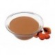 Toasted almond PG flavoring paste Bigatton — in bowl with almonds